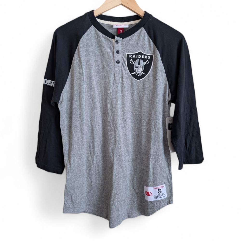 Mens Black and Gray Raiders Shirt